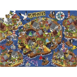 Clementoni - Mystery Puzzle - The Pirate s Treasure - 300 pezzi - con enigmi da risolvere, puzzle con indovinelli, medium - CL21