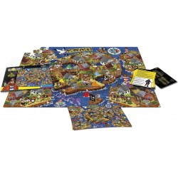 Clementoni - Mystery Puzzle - The Pirate s Treasure - 300 pezzi - con enigmi da risolvere, puzzle con indovinelli, medium - CL21