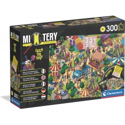 Clementoni - Mystery Puzzle - Catch the Thief - 300 pezzi - puzzle con enigmi da risolvere, puzzle con indovinelli - CL21712