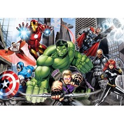 Clementoni- Avengers Maxi Supercolor Puzzle, No Color, 104 Pezzi, 23688