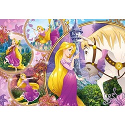 Clementoni- Princess Tangled Disney Raperonzolo Supercolor Puzzle, Multicolore, 24 Pezzi, 23702
