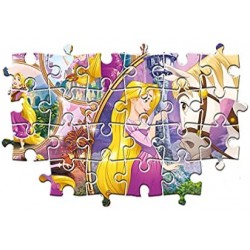 Clementoni- Princess Tangled Disney Raperonzolo Supercolor Puzzle, Multicolore, 24 Pezzi, 23702