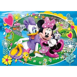 Clementoni- Minnie Happy Helpers Supercolor Puzzle, 104 Pezzi, 23708