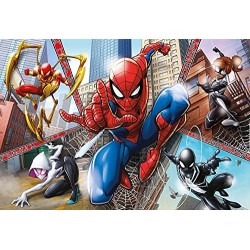 Clementoni Spider-Man Supercolor Puzzle Man-104 pezzi Maxi, Multicolore, 23734