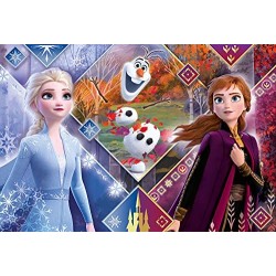 Clementoni Clementoni-23739-Supercolor Disney Frozen 2-104 maxi pezzi, puzzle bambini, Multicolore, 23739