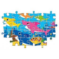 Clementoni - Baby Shark Supercolor Puzzle da 104 Maxi Pezzi - CL23751