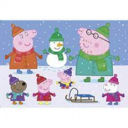 Clementoni Peppa Pig Supercolor Pig 104 maxi pezzi-Made in Italy, puzzle bambini 4 anni+, 23752