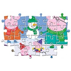 Clementoni Peppa Pig Supercolor Pig 104 maxi pezzi-Made in Italy, puzzle bambini 4 anni+, 23752