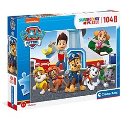 Clementoni Paw Patrol – 104 Maxi pezzi – Puzzle Bambino – Made in Italy 4 anni No Color, 23753