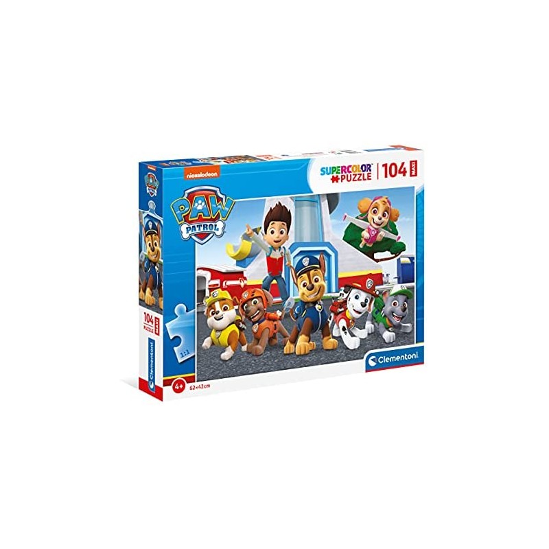 Clementoni Paw Patrol – 104 Maxi pezzi – Puzzle Bambino – Made in Italy 4 anni No Color, 23753