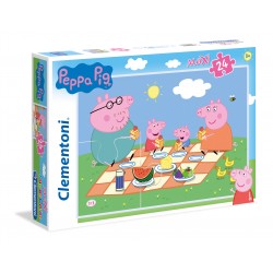 Clementoni Peppa Pig Supercolor Puzzle, No Color, 24 Pezzi, 24028