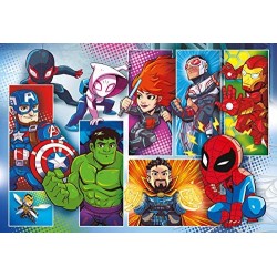 Clementoni- Marvel Super Hero Avengers Other Puzzle da 24 Maxi Pezzi, Multicolore, 24208