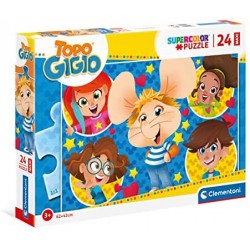 Clementoni - Topo Gigio Supercolor 24 Maxi Pezzi - CL24214