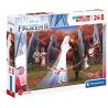 Clementoni- Disney Frozen 2 Supercolor 2-24 Maxi Pezzi-Made in Italy, Puzzle Bambini 3 Anni+, Multicolore, 24217