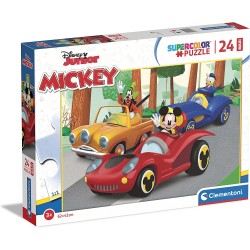 Clementoni - Puzzle Maxi Mickey Disney 24 pz Supercolor - CL24229