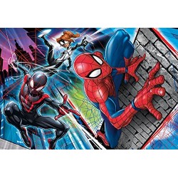Clementoni- Spiderman Spider-Man Supercolor Puzzle, 24 Pezzi, 24497