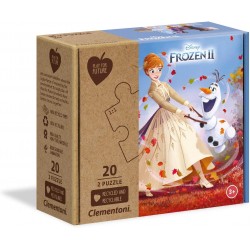 Clementoni - Puzzle Frozen 2 Disney 2x20 pz Play for Future - Materiali 100% riciclati - CL24773