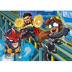 Clementoni - Puzzle Super Heroes Marvel 3x48 pz Other Play for Future Hero, Materiali 100% riciclati - CL25257