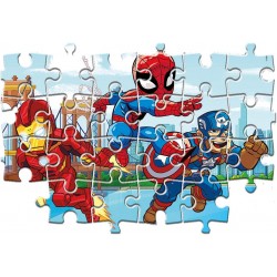 Clementoni - Puzzle Super Heroes Marvel 3x48 pz Other Play for Future Hero, Materiali 100% riciclati - CL25257