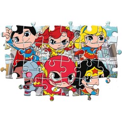 Clementoni - Puzzle Maxi Suprefriends DC Comics 104 pz Supercolor Medium - CL25720
