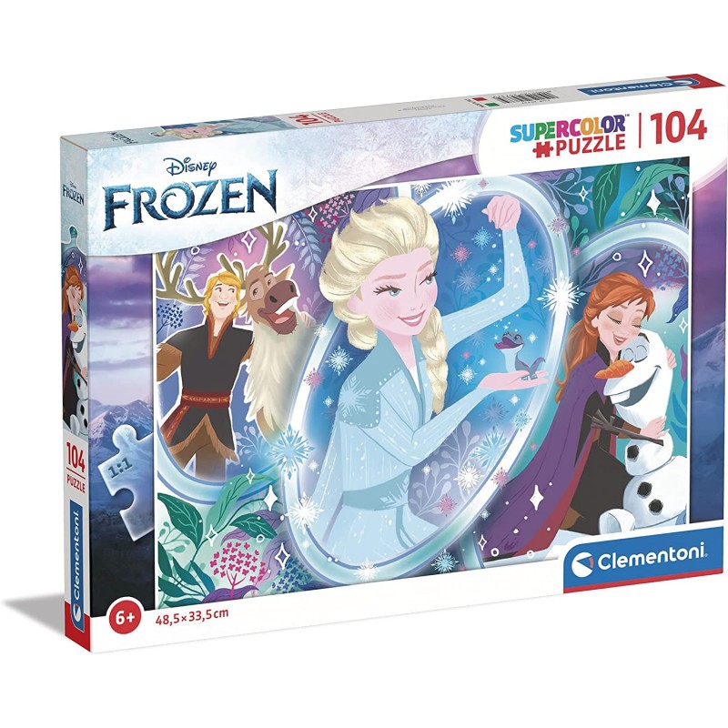 Clementoni - Puzzle Frozen 2 Disney 104 pz Supercolor 2 - CL25737