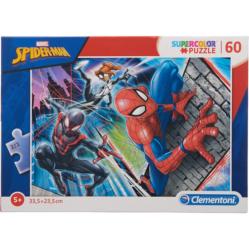 Clementoni - Puzzle Spider-Man Supercolor 60 pezzi - CL26048
