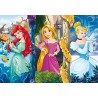 Clementoni Princess disney Supercolor Puzzle Maxi, Multicolore, 60 Pezzi, 26416
