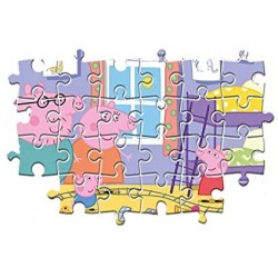 Clementoni Peppa Pig Supercolor Puzzle Maxi, No Color, 60 Pezzi, 26438