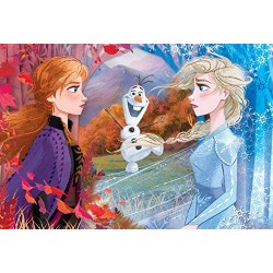 Clementoni Clementoni-26452-Supercolor Disney Frozen 2-60 maxi pezzi, puzzle bambini, Multicolore, 26452