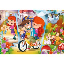 Clementoni - Puzzle Topo Gigio 60 maxi pezzi, Supercolor Medium - CL26472