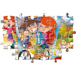 Clementoni - Puzzle Topo Gigio 60 maxi pezzi, Supercolor Medium - CL26472