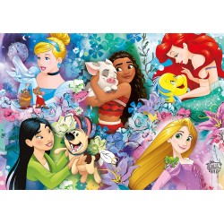 Clementoni - Supercolor Puzzle - Disney Princess - 60 Pezzi - CL26995