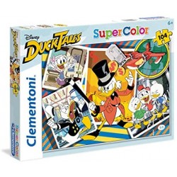 Clementoni Duck Tales Supercolor Puzzle, 104 Pezzi, 27083