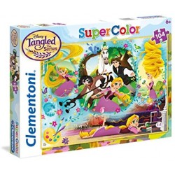 Clementoni Rapunzel Supercolor Puzzle, 104 Pezzi, 27084