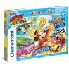 Clementoni Mickey Roadster Racers Supercolor Puzzle, Multicolore, 104 Pezzi, 27085