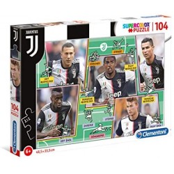 Clementoni-Juventus FC Puzzle, 104 pezzi, Multicolore, 27131