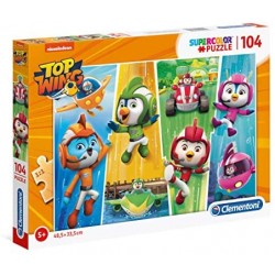 Clementoni - 27275 - Supercolor Puzzle - Top Wing - 104 Pezzi - Made In Italy - Puzzle Bambini 6 Anni +