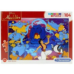 Clementoni- Aladdin Puzzle, Multicolore, 104 Pezzi, 27283