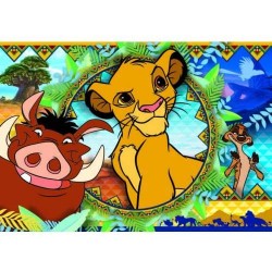 Clementoni- Supercolor Puzzle-Lion King-104 Pezzi, Multicolore, 27287