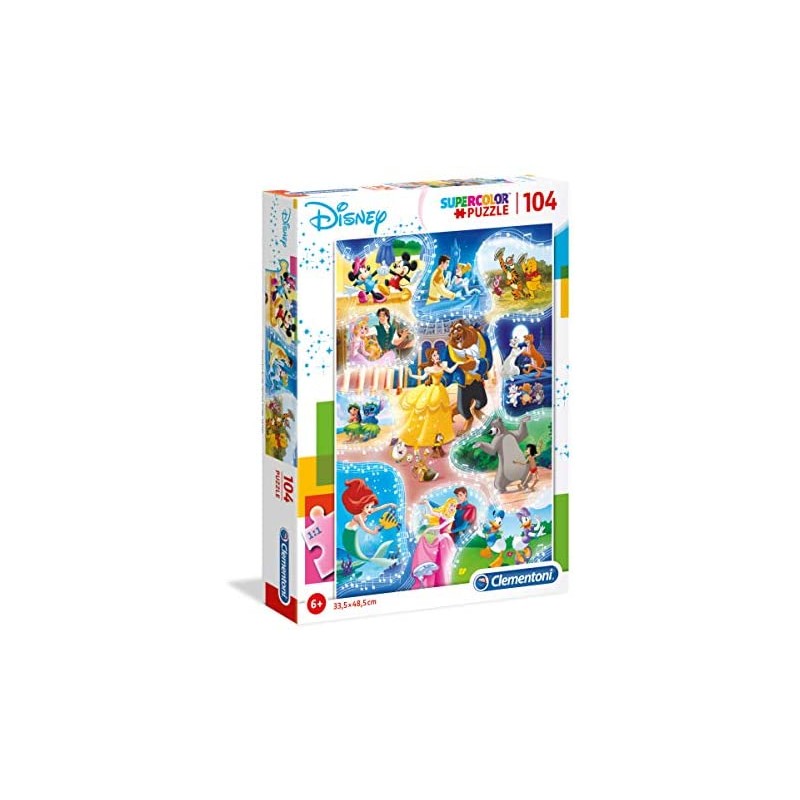 Clementoni - 27289 - Supercolor Puzzle - Dance Time - 104 Pezzi - Made In Italy - Puzzle Bambini 6 Anni +