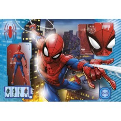 Clementoni- Supercolor Puzzle-Spider Man-24 Pezzi Maxi, Multicolore, 28507