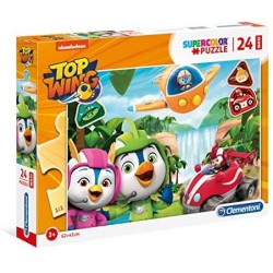 Clementoni - 28511 - Supercolor Puzzle - Top Wing - 24 Maxi Pezzi - Made In Italy - Puzzle Bambini 3 Anni +