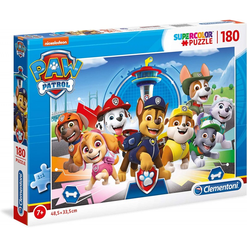 Clementoni - Puzzle Paw Patrol 180 pz Supercolor One Size - CL29105