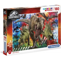 Clementoni - Puzzle Jurassic World 180 pz Park Supercolor World - CL29106