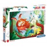 Clementoni - 29209 - Supercolor Puzzle - The Dragon And The Knight - 180 Pezzi - Made In Italy - Puzzle Bambini 7 Anni +