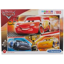 Clementoni- Supercolor Puzzle-Cars-180 Pezzi, Multicolore, 29291