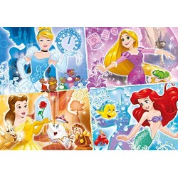 Clementoni- Supercolor Puzzle-Princess-180 Pezzi, Multicolore, 29294