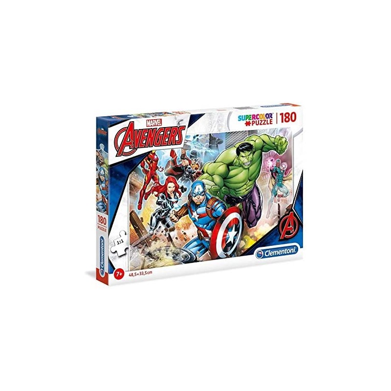 Clementoni- The Avengers Puzzle, Multicolore, 180 Pezzi, 29295