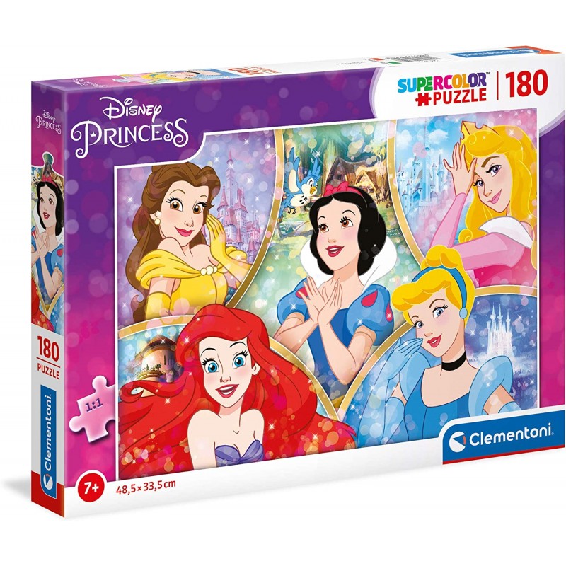 Clementoni - Disney Princess Supercolor 180 pz - CL29311