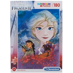 Clementoni-Clementoni-29768-Supercolor Disney Frozen 2-180 Pezzi, Puzzle Bambini, Multicolore, 29768